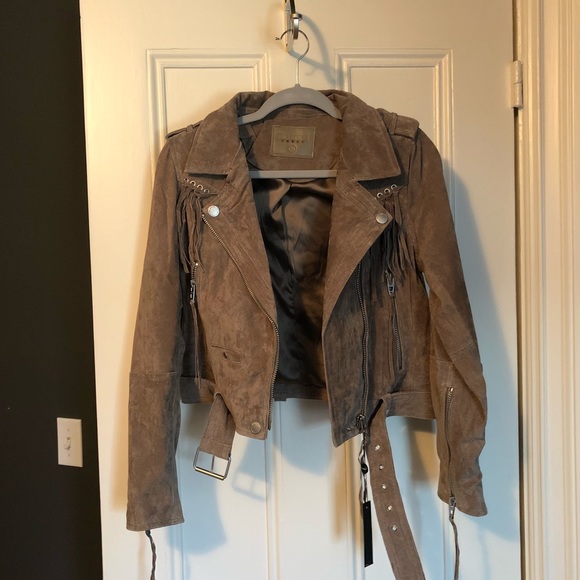 Blank NYC Jackets & Blazers - NWT RARE - Blank NYC Genuine Suede Moto Jacket